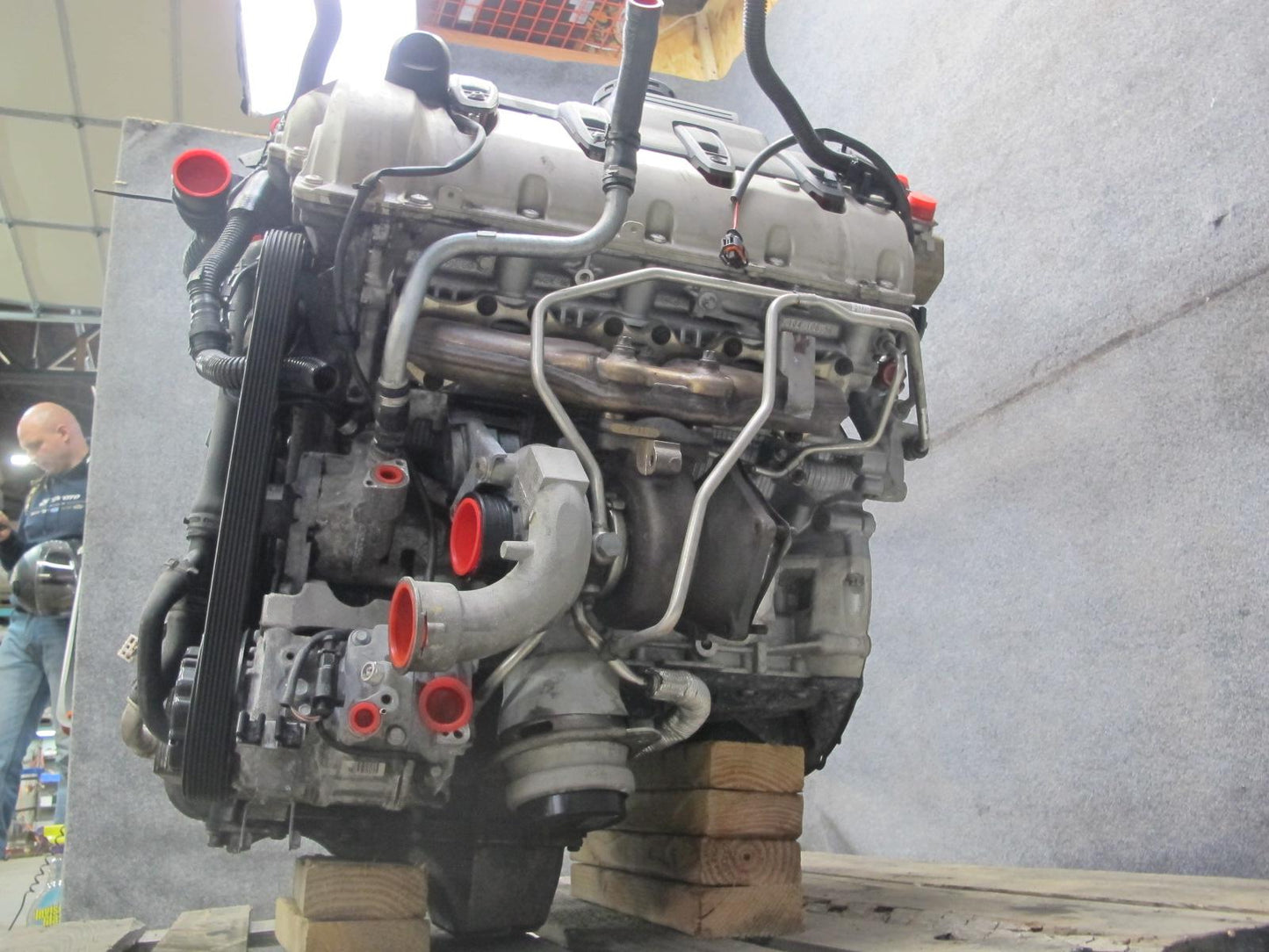 11-14 Porsche Cayenne 958 4.8L Turbo V8 M48.52 AWD Complete Engine Motor 123K