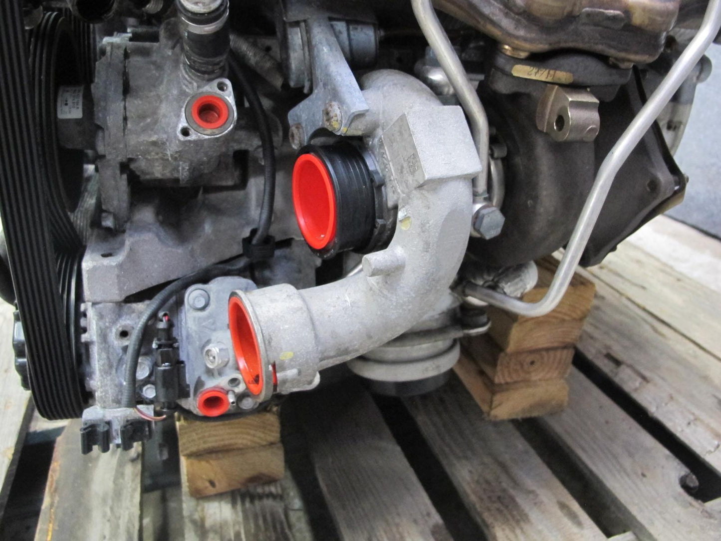 11-14 Porsche Cayenne 958 4.8L Turbo V8 M48.52 AWD Complete Engine Motor 123K