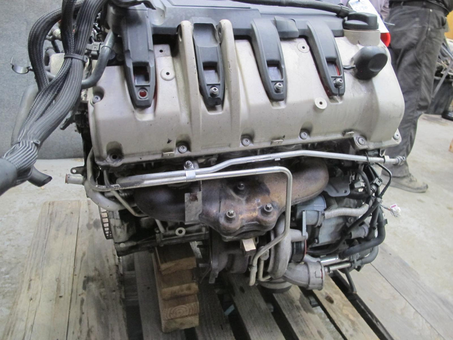 11-14 Porsche Cayenne 958 4.8L Turbo V8 M48.52 AWD Complete Engine Motor 123K