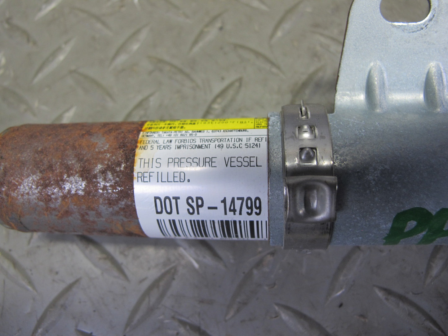 11-18 PORSCHE CAYENNE RIGHT PASSENGER SIDE ROOF SRS AIRBAG 7P5880742C OEM