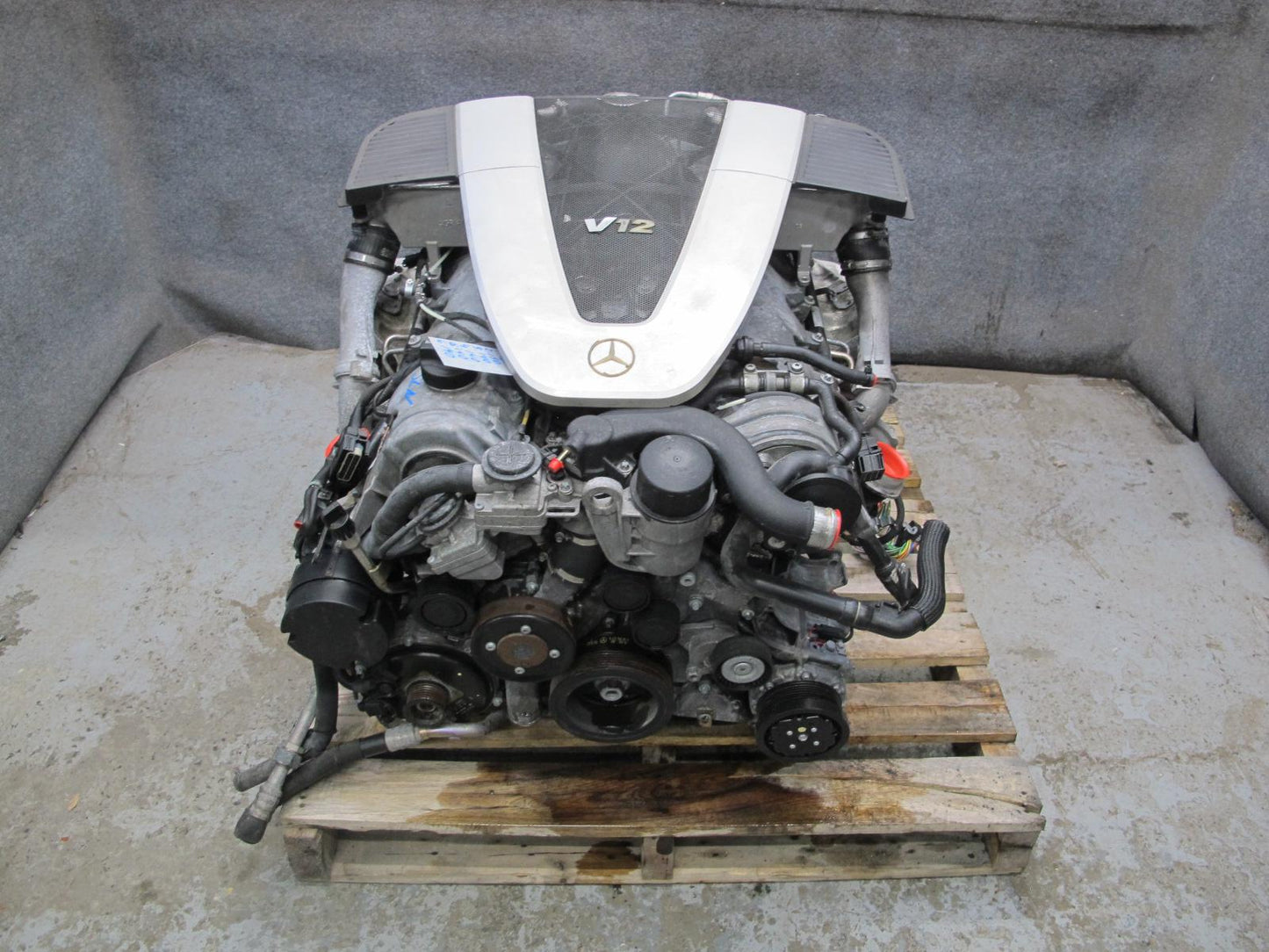 03-06 Mercedes R230 SL600 5.5L 275.951 M275 Engine Motor w Turbos 84k Miles