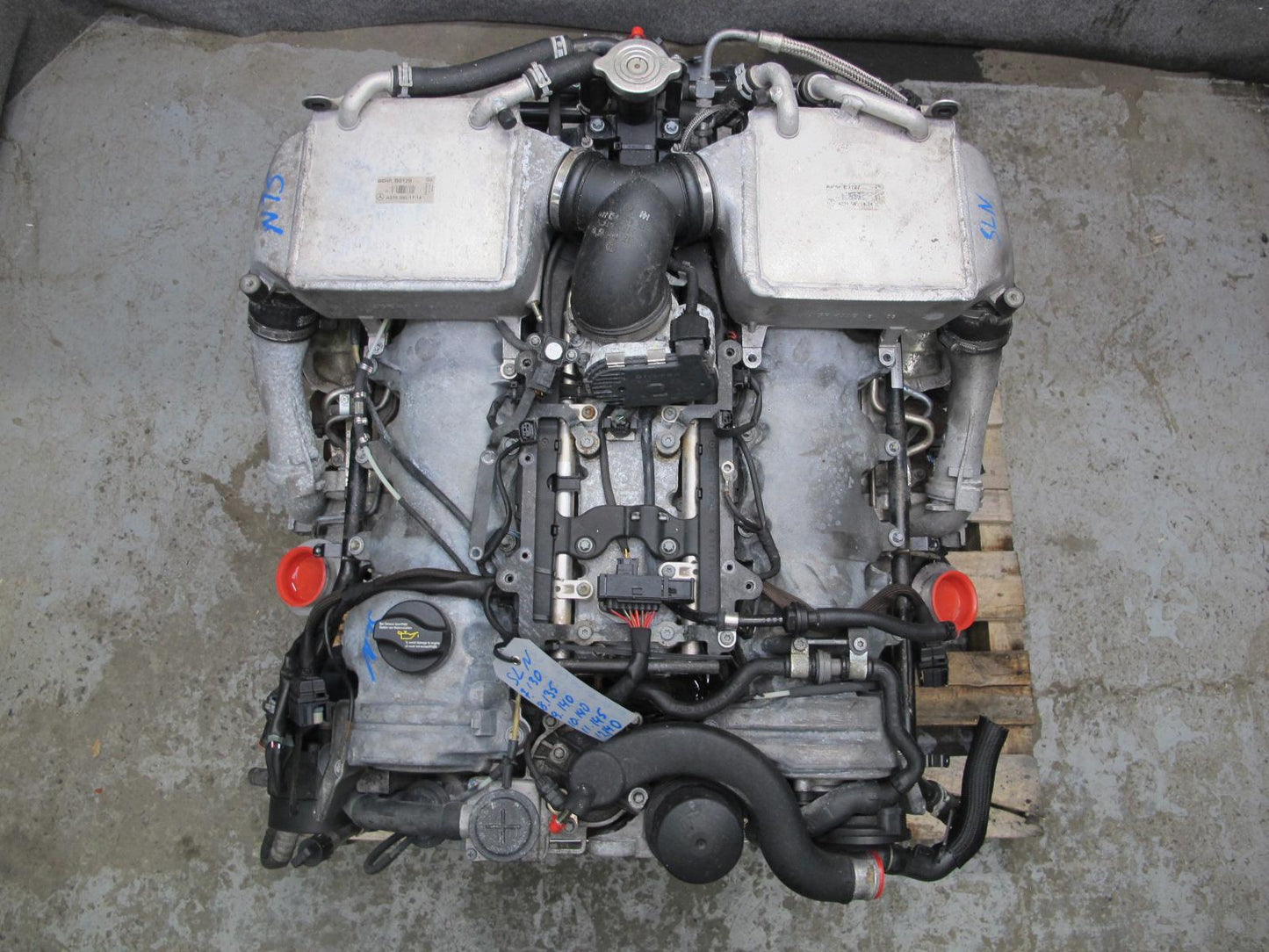 03-06 Mercedes R230 SL600 5.5L 275.951 M275 Engine Motor w Turbos 84k Miles
