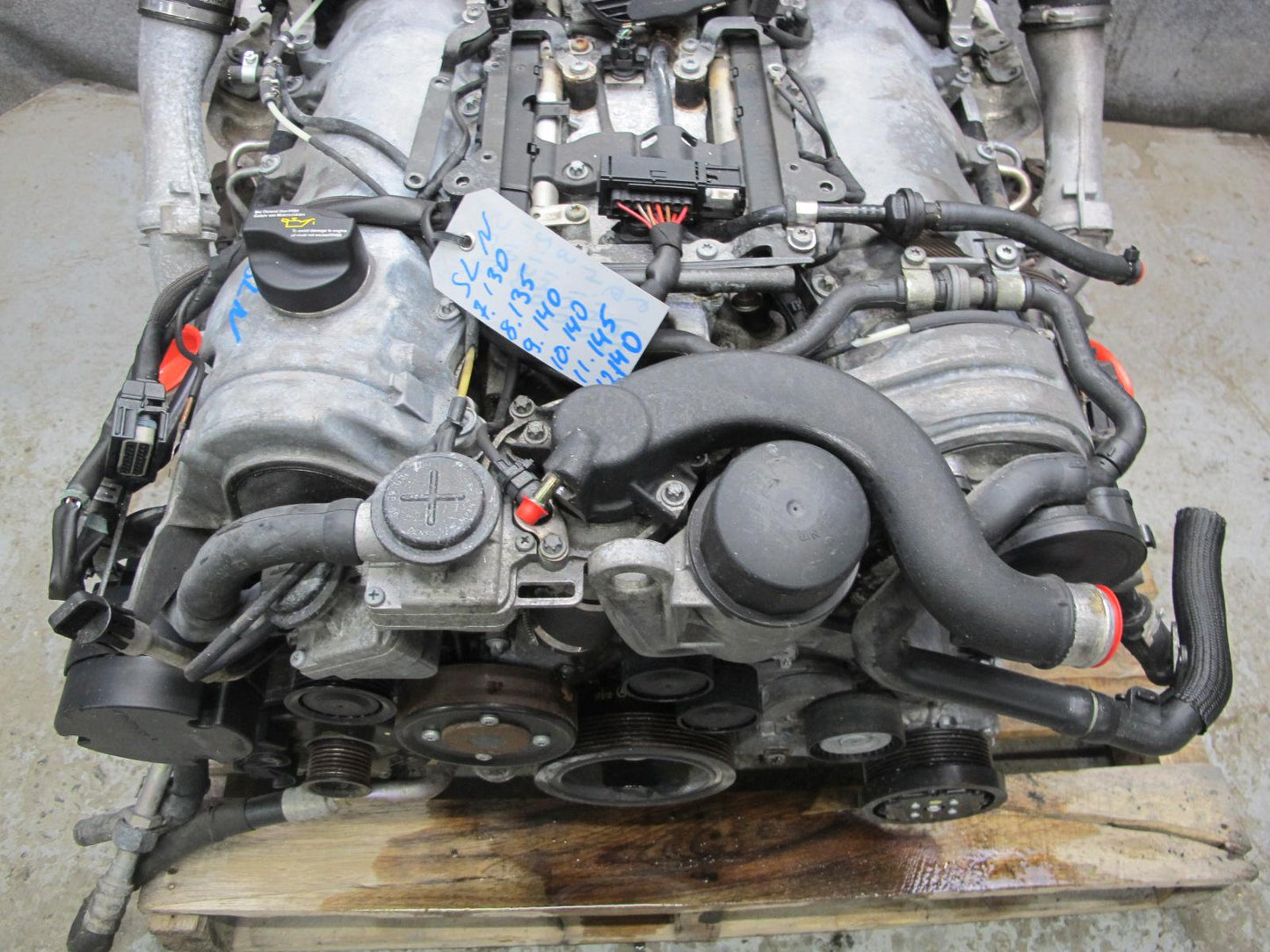 03-06 Mercedes R230 SL600 5.5L 275.951 M275 Engine Motor w Turbos 84k Miles