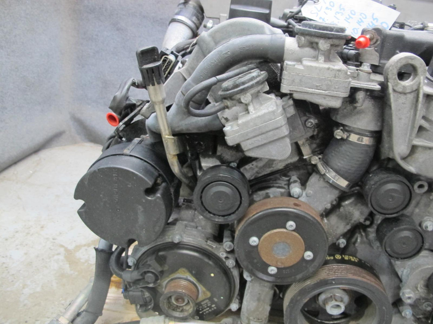 03-06 Mercedes R230 SL600 5.5L 275.951 M275 Engine Motor w Turbos 84k Miles