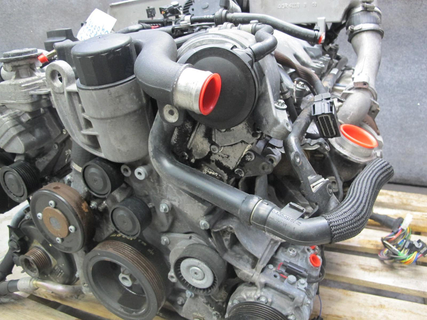 03-06 Mercedes R230 SL600 5.5L 275.951 M275 Engine Motor w Turbos 84k Miles