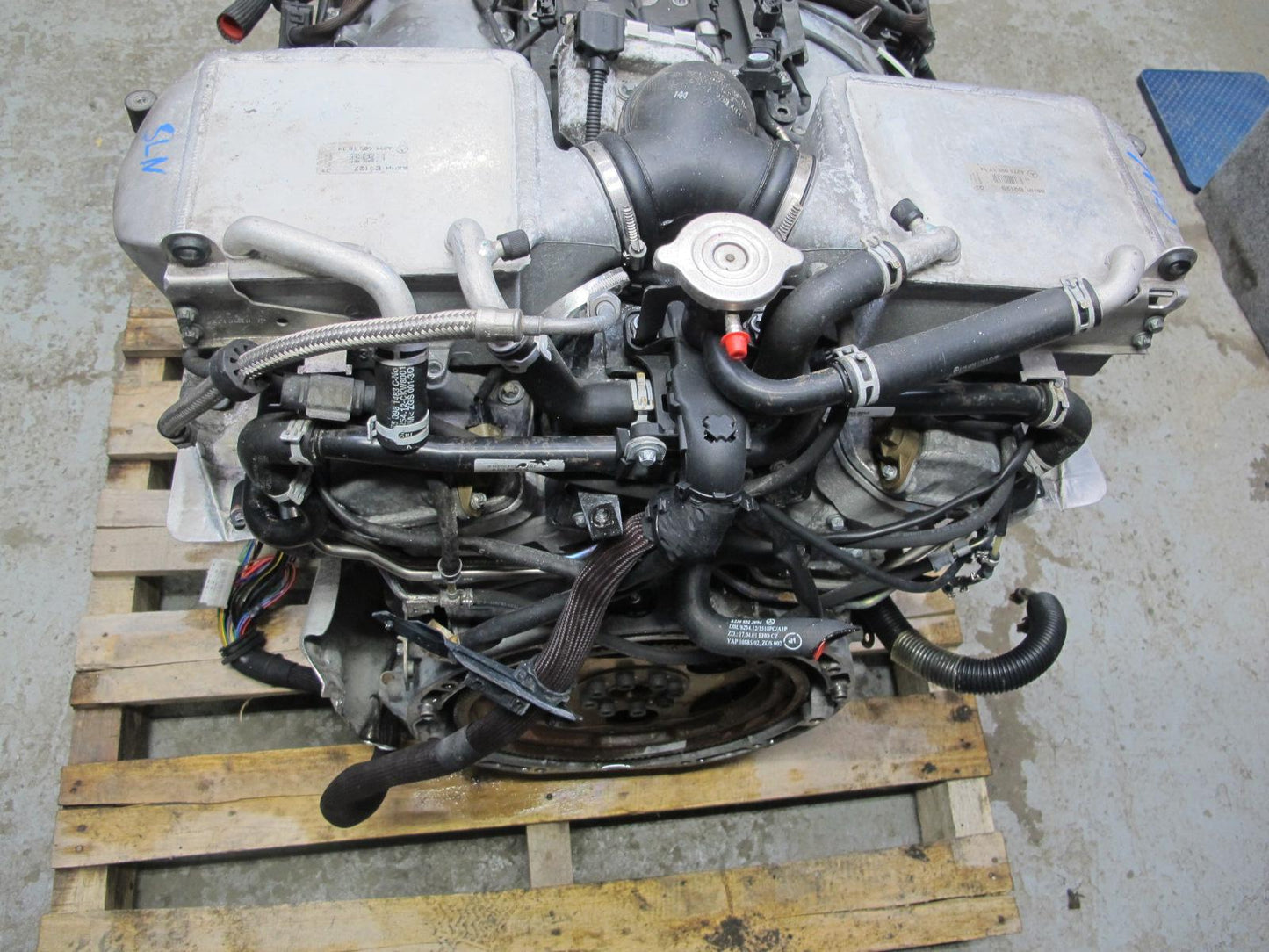 03-06 Mercedes R230 SL600 5.5L 275.951 M275 Engine Motor w Turbos 84k Miles