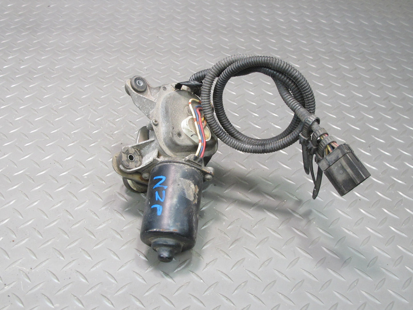 90-96 Nissan Z32 300ZX 2+2 Windshield Wiper Transmission Linkage w Motor OEM