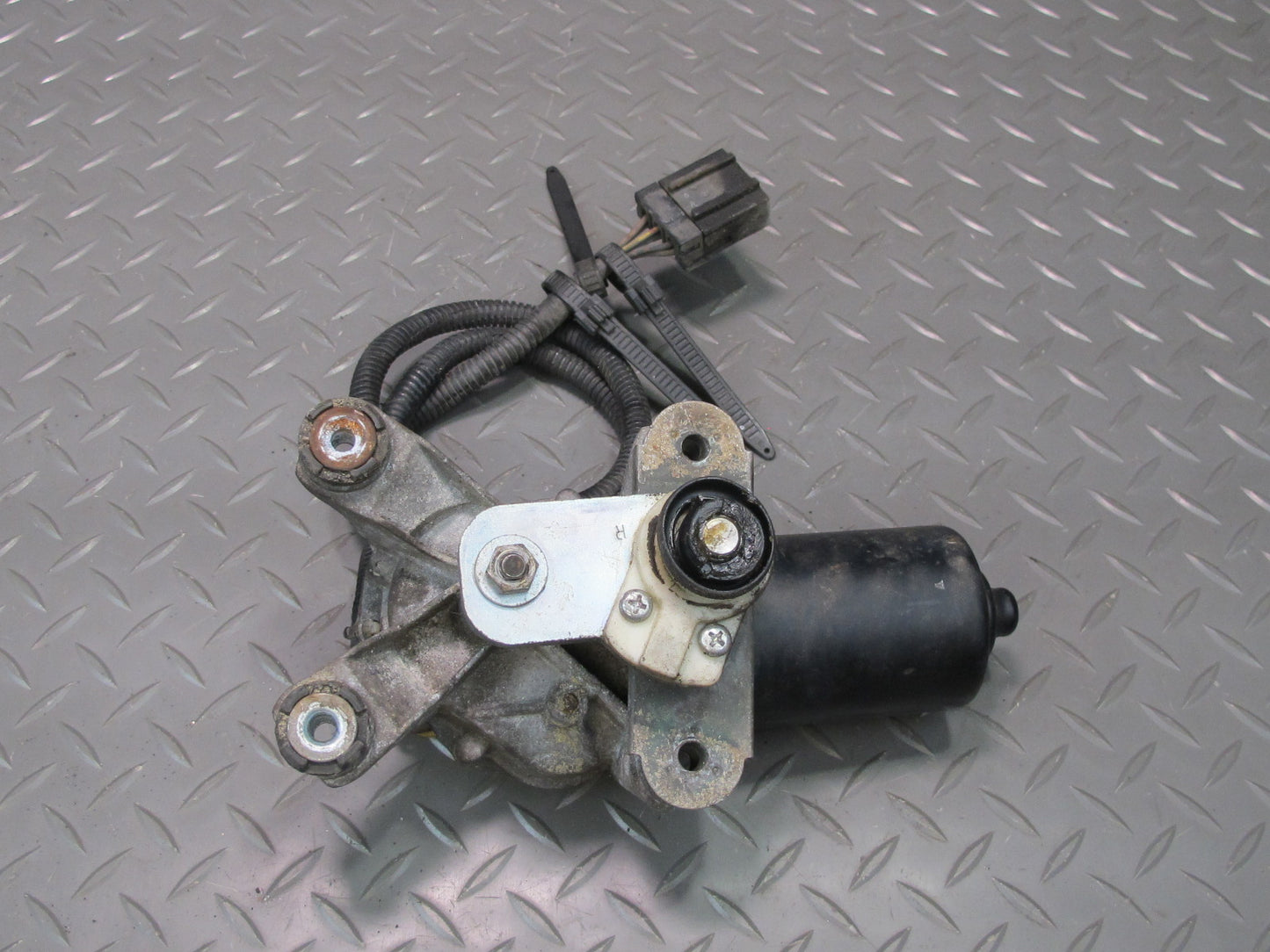 90-96 Nissan Z32 300ZX 2+2 Windshield Wiper Transmission Linkage w Motor OEM