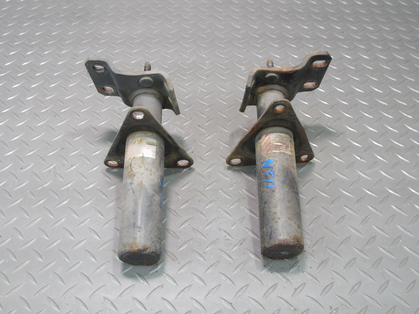 90-96 Nissan Z32 300ZX Front Left & Right Bumper Impact Shock Absorber Set OEM