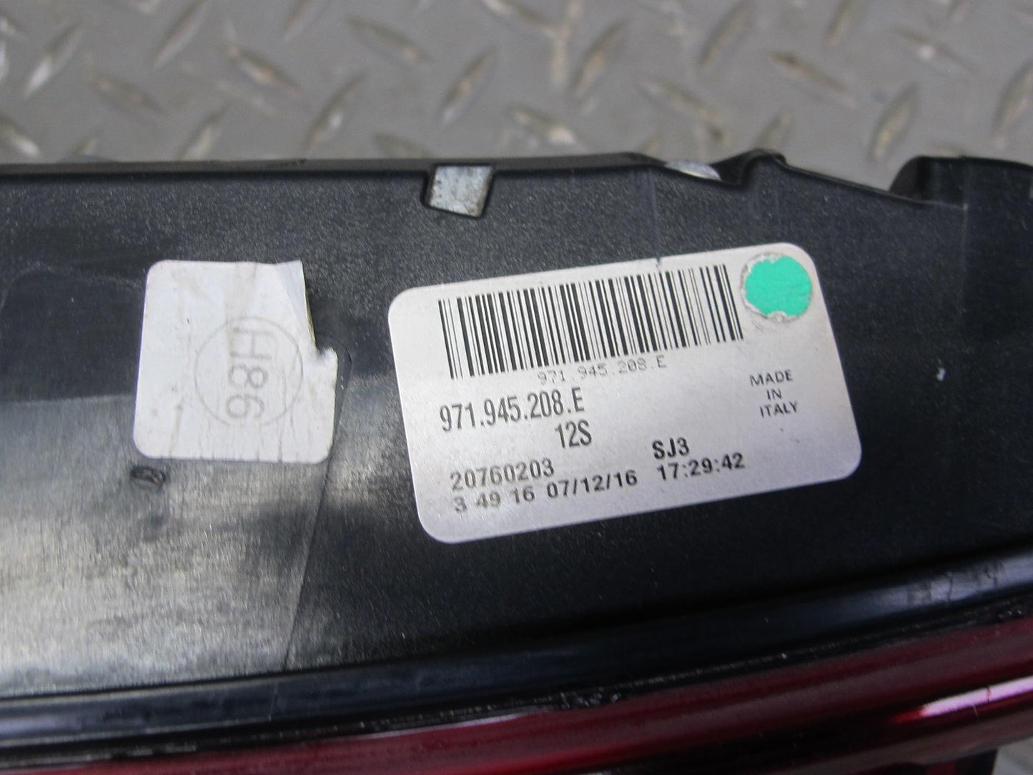 17-21 Porsche Panamera 971 Rear Right Trunk Lid Inner Tail Light Lamp 971945208E