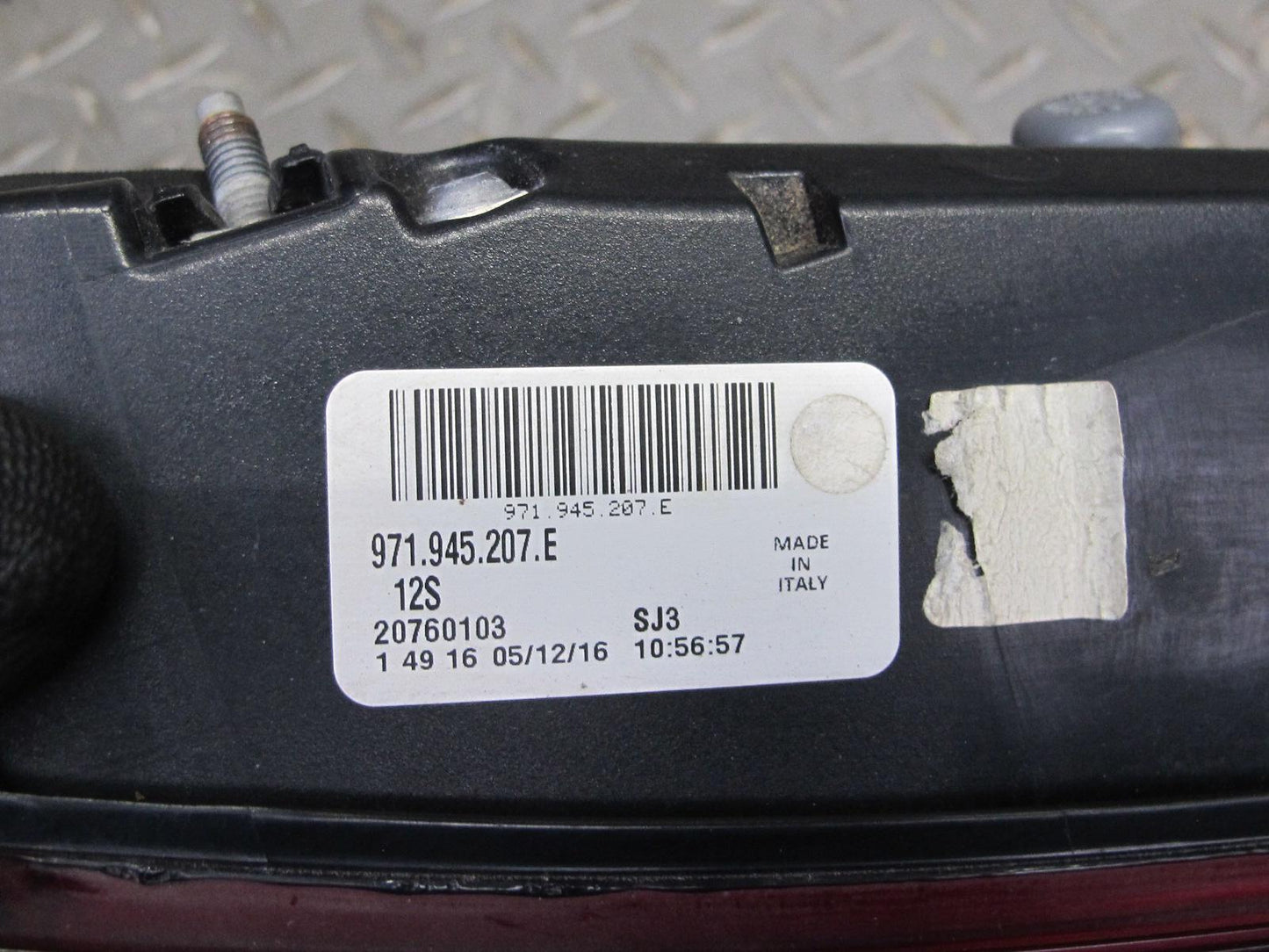 17-21 Porsche Panamera 971 Rear Left Trunk Lid Inner Tail Light Lamp 971945207E