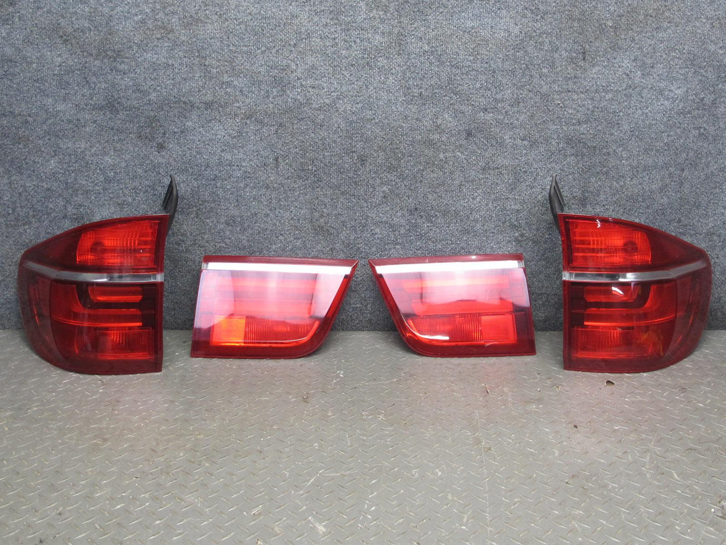 2011-2013 BMW E70 X5 Set of 4 Rear Left & Right Inner & Outer Tail Light Set