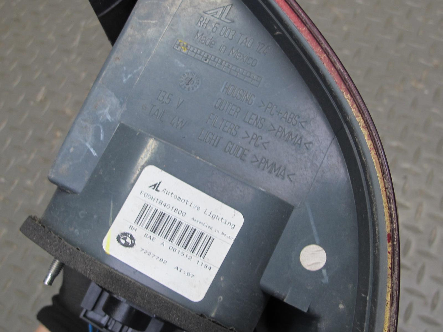 2011-2013 BMW E70 X5 Set of 4 Rear Left & Right Inner & Outer Tail Light Set