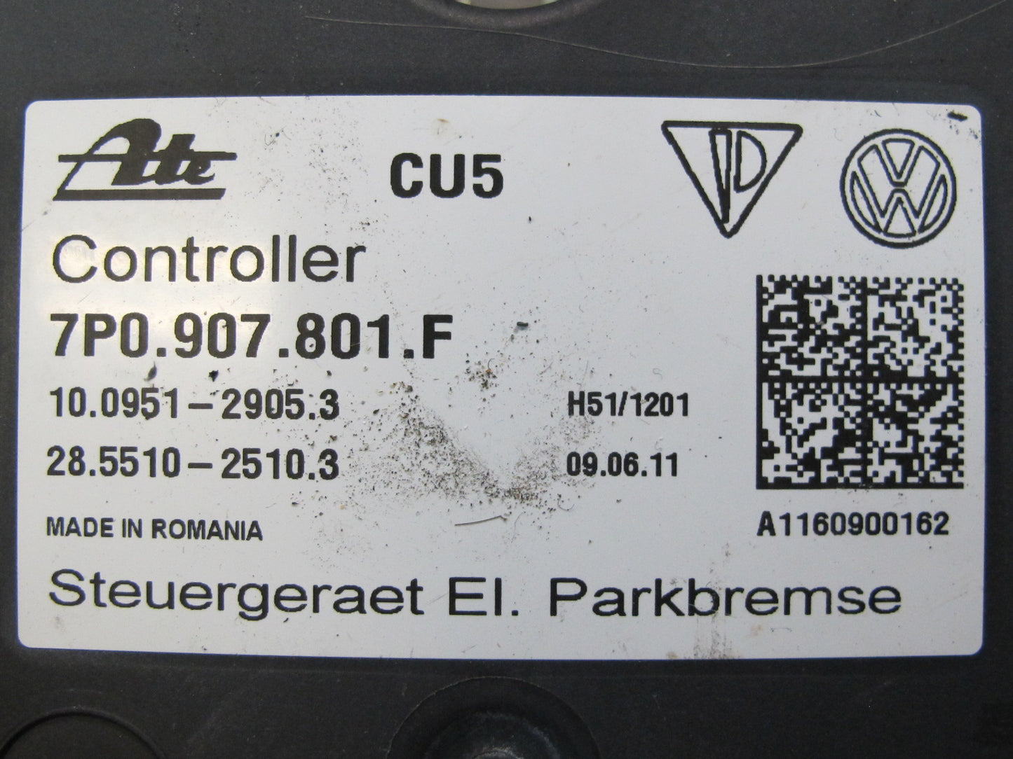 2011-2014 Porsche Cayenne 958 Electric Parking Brake Computer Control Module