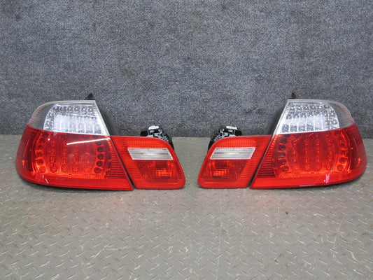 2004-2006 BMW E46 Convertible Rear Inner & Outer LED Tail Light Lamp Set of 4