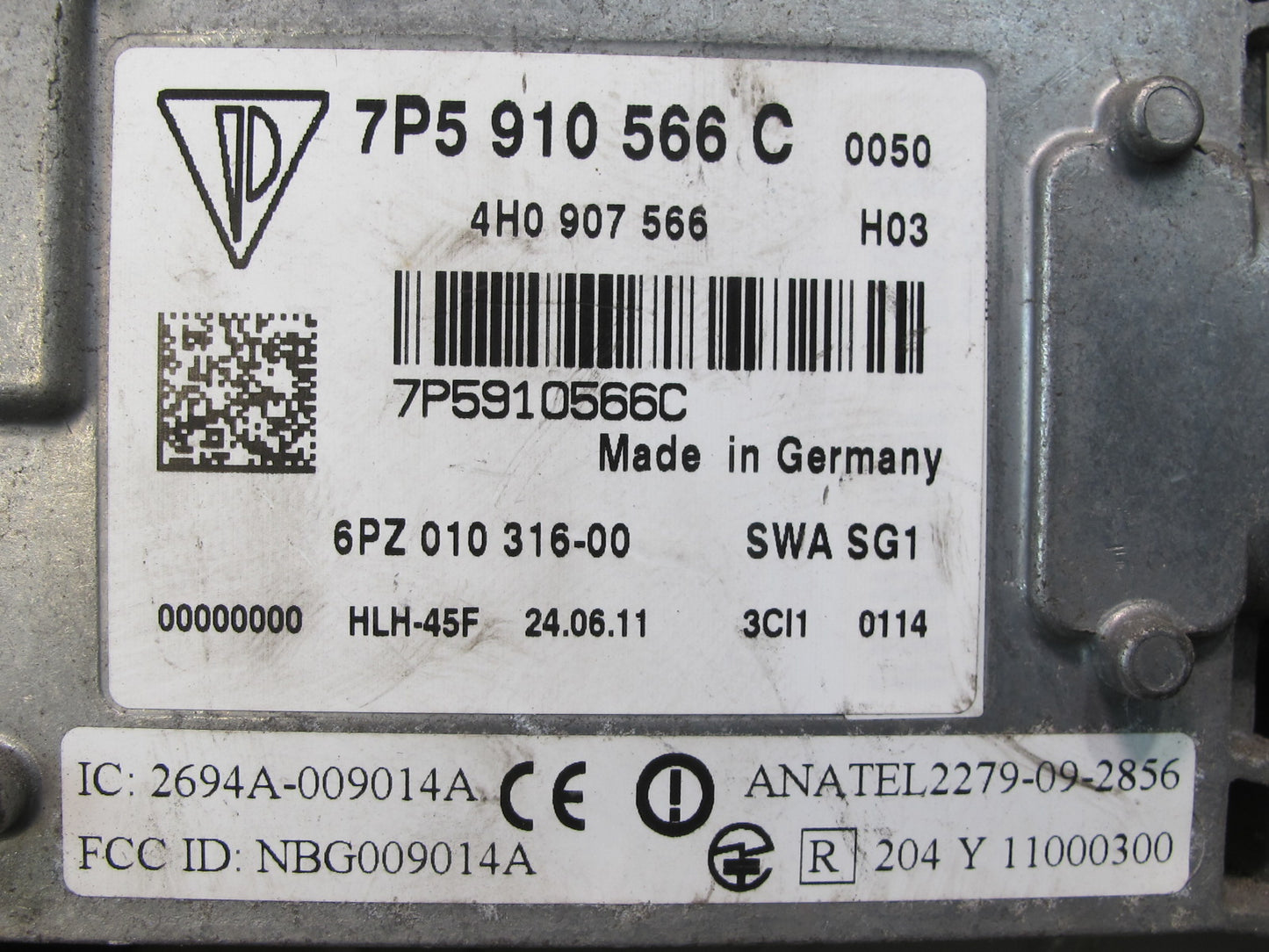 2011-2014 Porsche Cayenne 958 Rear Left Side Blind Spot Sensor Control Module