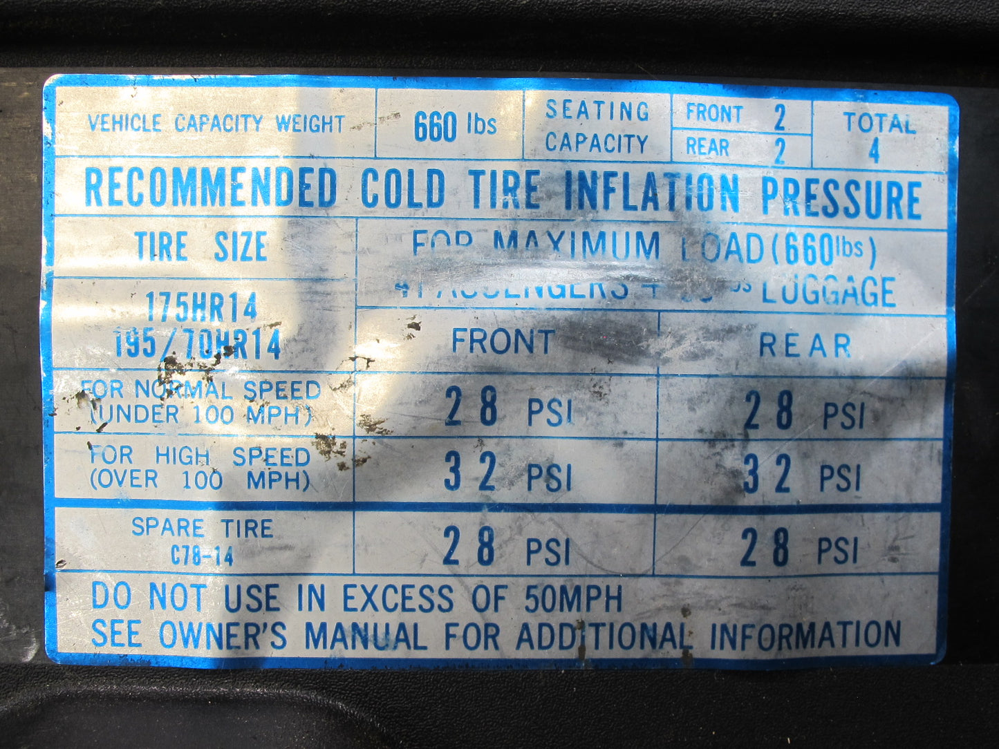 75-78 Datsun S30 280Z Glove Box Door Lid Cover OEM