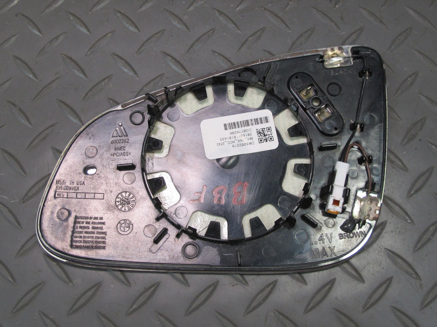 2015-2020 BMW F82 M4 Right Door Exterior Side View Mirror Glass Heated