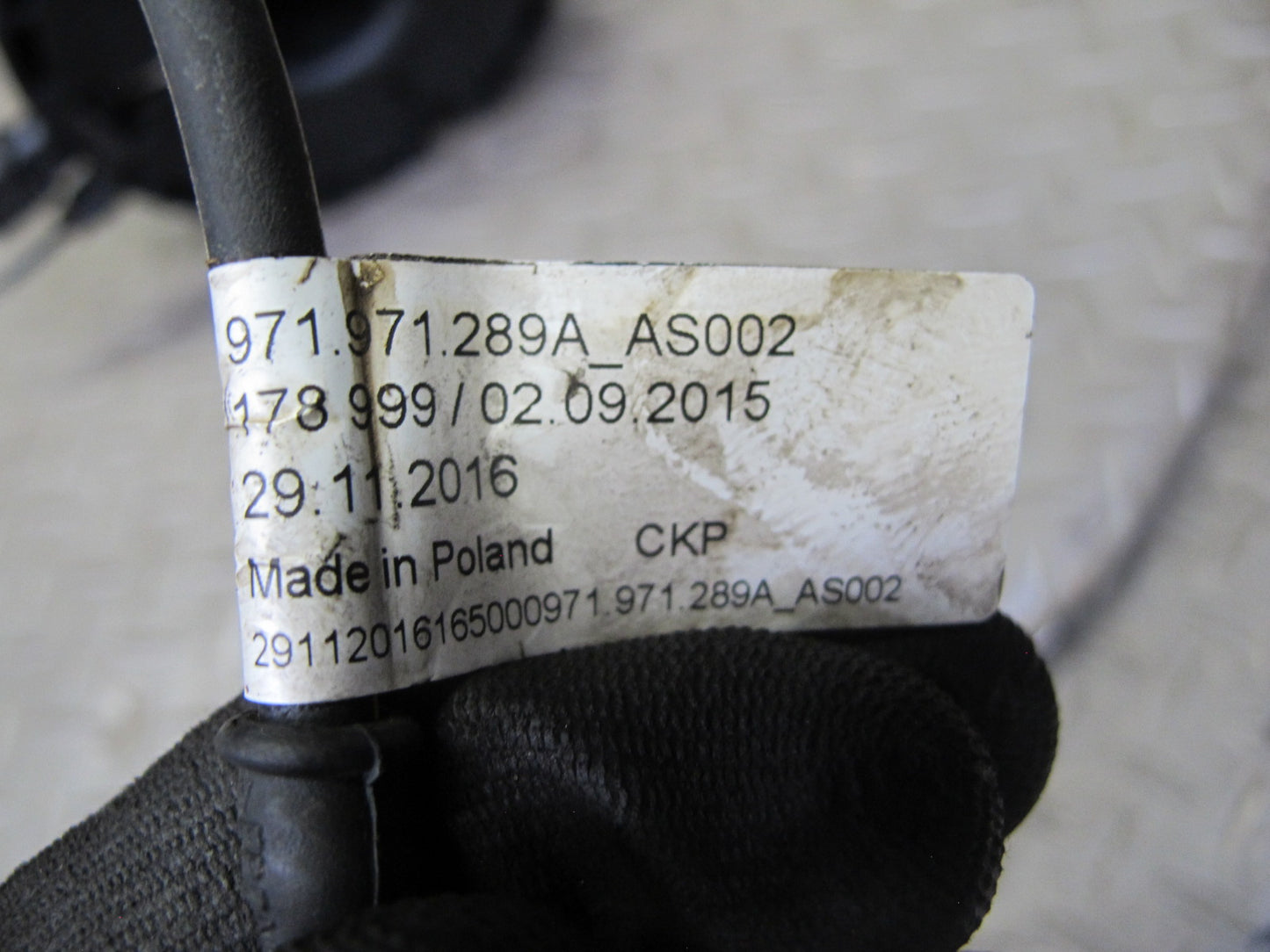 17-21 Porsche Panamera 971 Rear Left Air Shock Strut BAG Spring 971616025C