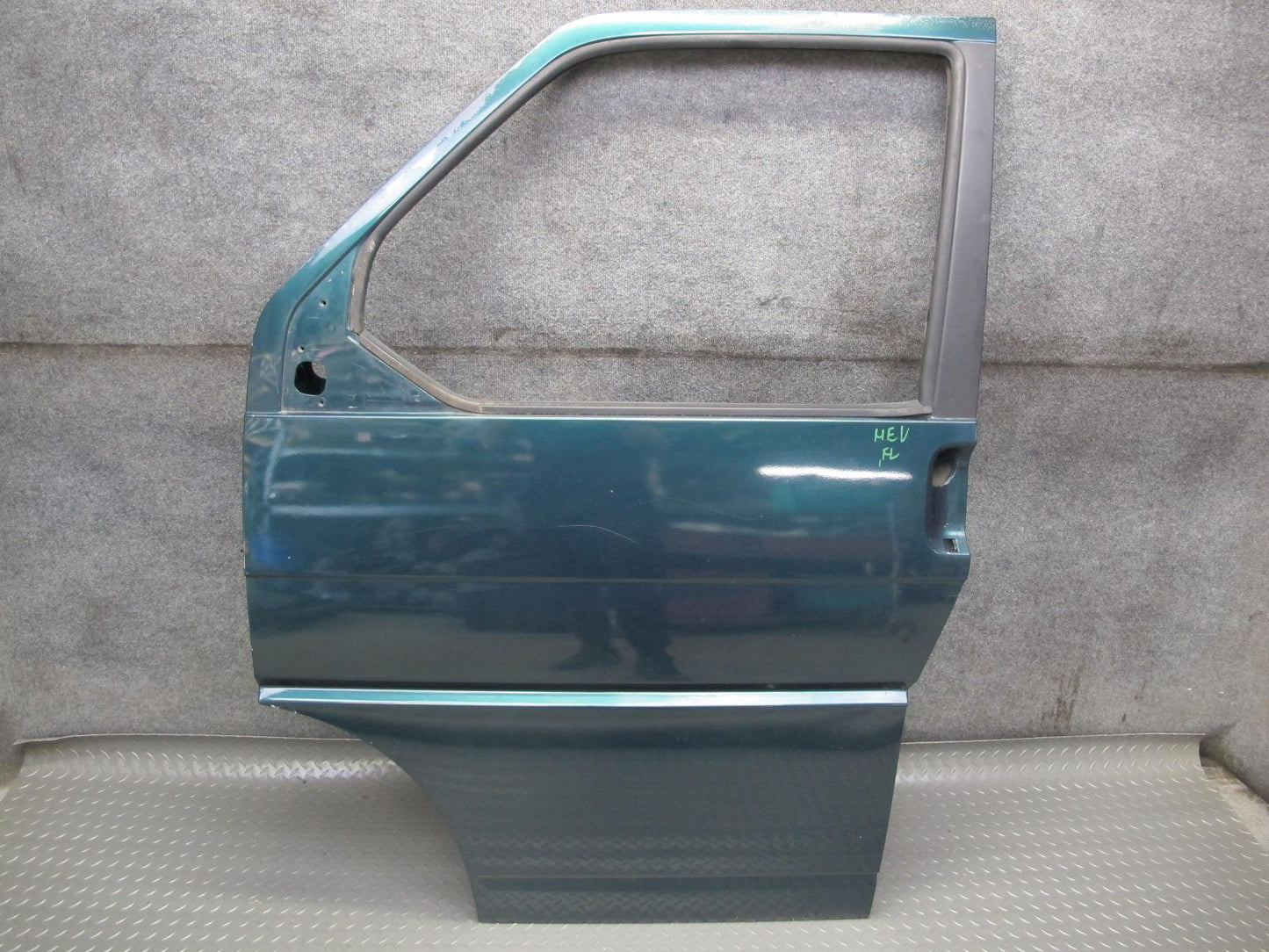 99-03 VW Eurovan T4 Front Left Door Shell Panel Green Pearl OEM