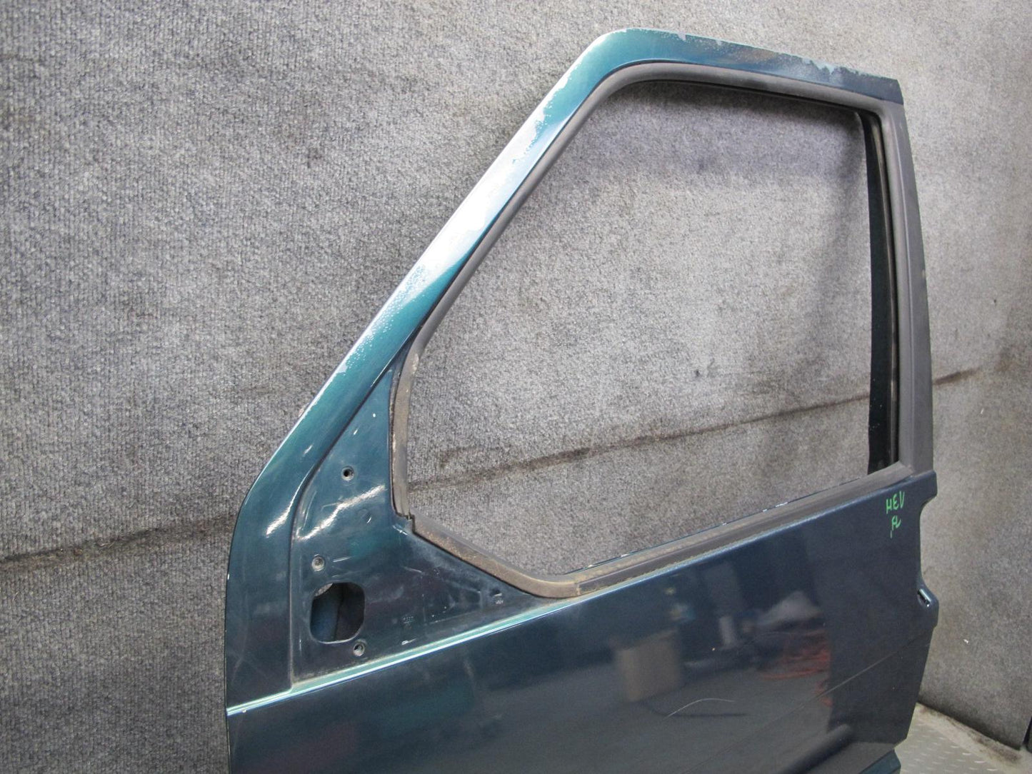 99-03 VW Eurovan T4 Front Left Door Shell Panel Green Pearl OEM