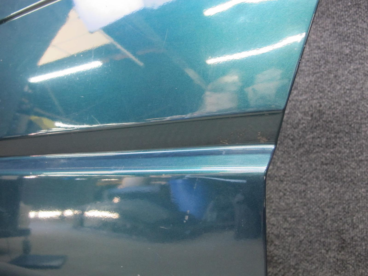 99-03 VW Eurovan T4 Front Left Door Shell Panel Green Pearl OEM