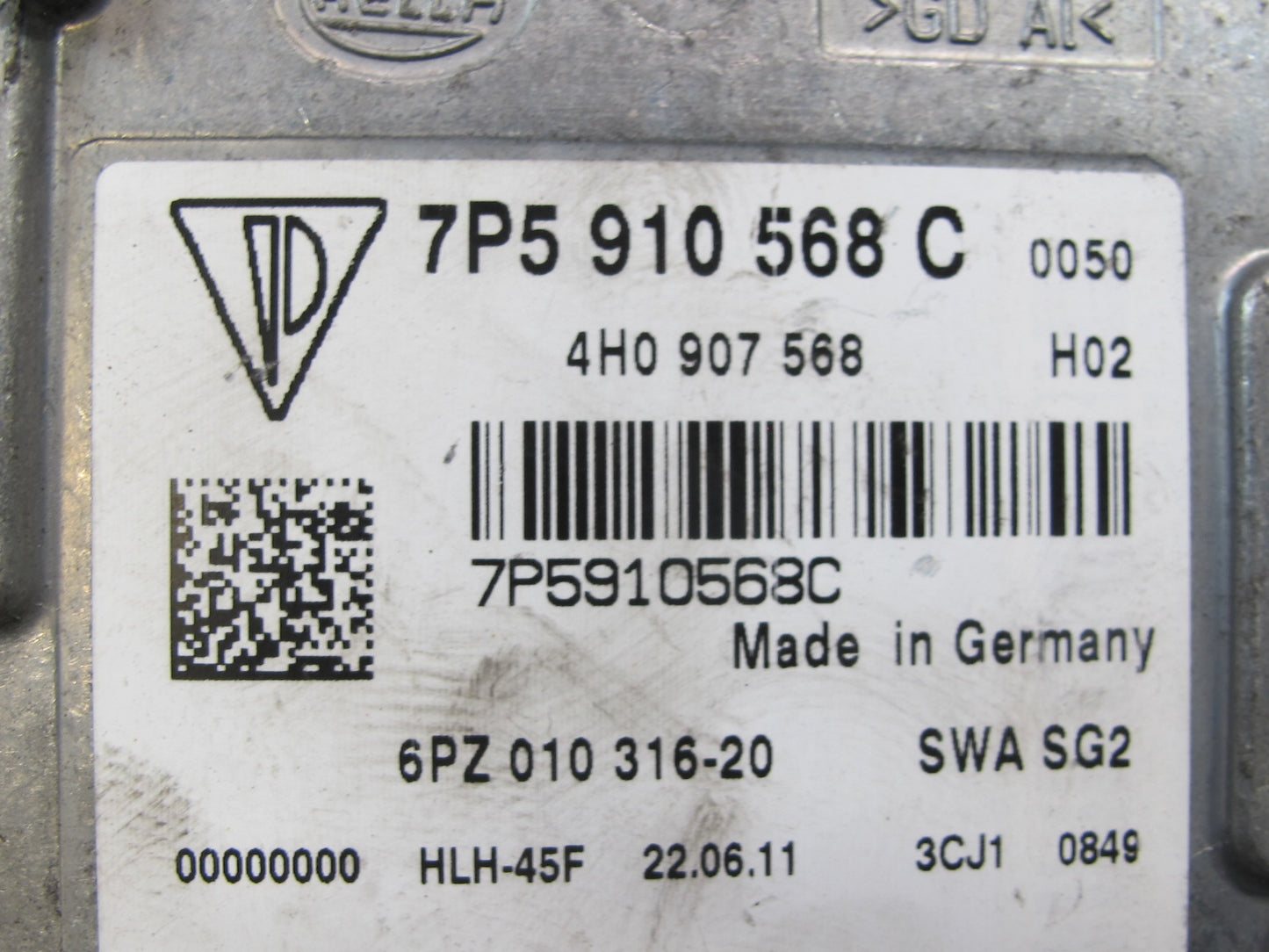 2011-2014 Porsche Cayenne 958 Rear Right Side Blind Spot Sensor Control Module