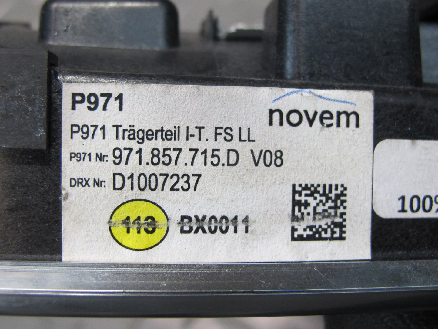 17-21 Porsche Panamera 971 Dash Front Left A/C Air Vent Grille w Trim 971857715D