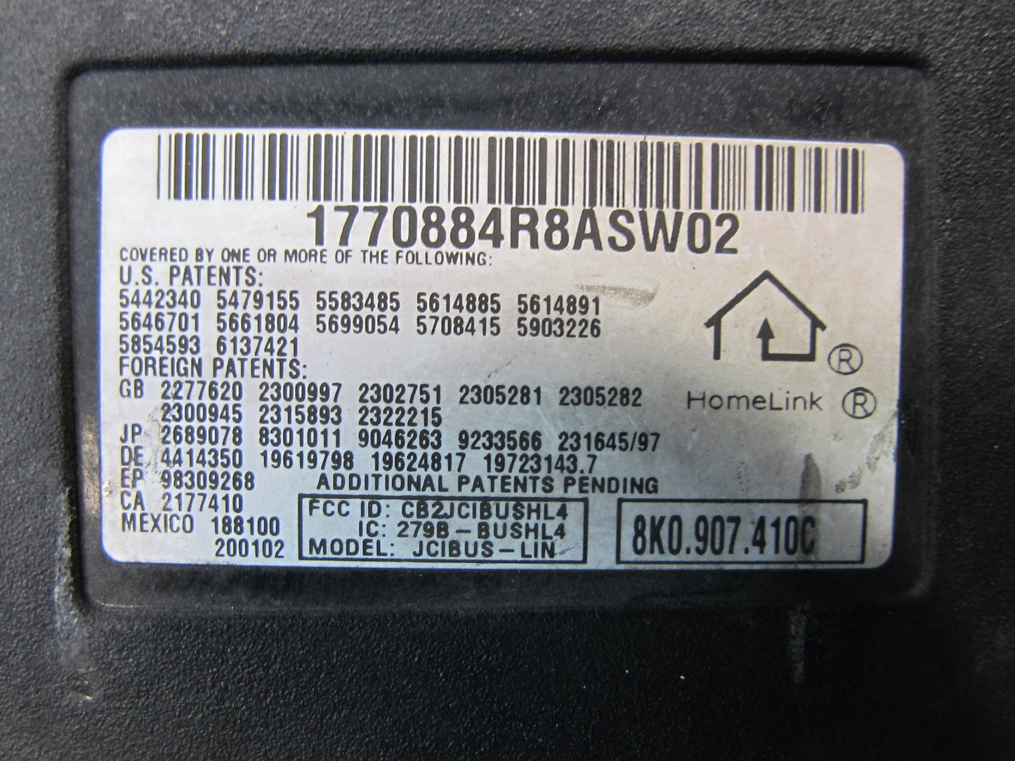 2011-2018 Porsche Cayenne 958 Garage Opener Homelink Control Module Unit