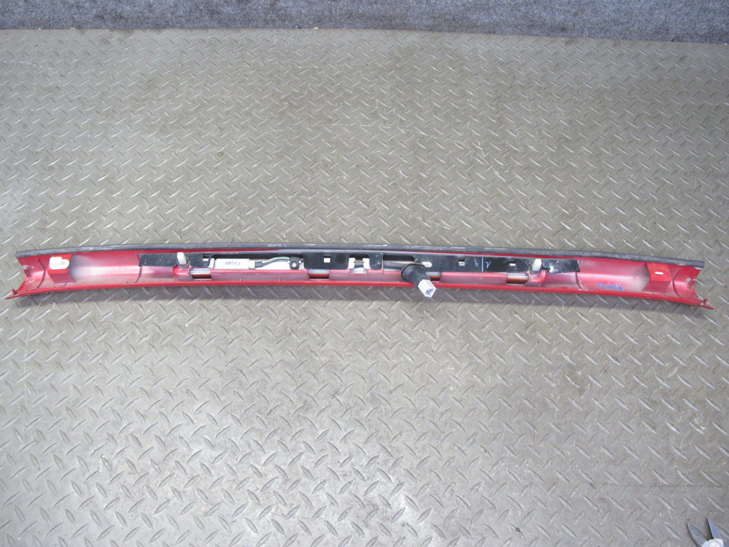 93-97 Honda DEL SOL Rear Upper Roof Trim Garnish Panel RED w 3RD Brake Light OEM