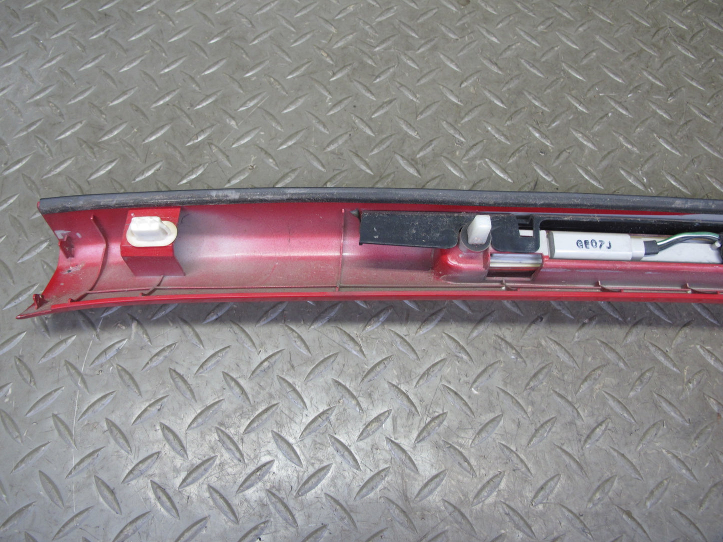 93-97 Honda DEL SOL Rear Upper Roof Trim Garnish Panel RED w 3RD Brake Light OEM