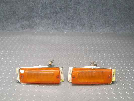 77-78 Datsun S30 280Z Set of 2 Front Left & Right Turn Signal Light Lamp OEM