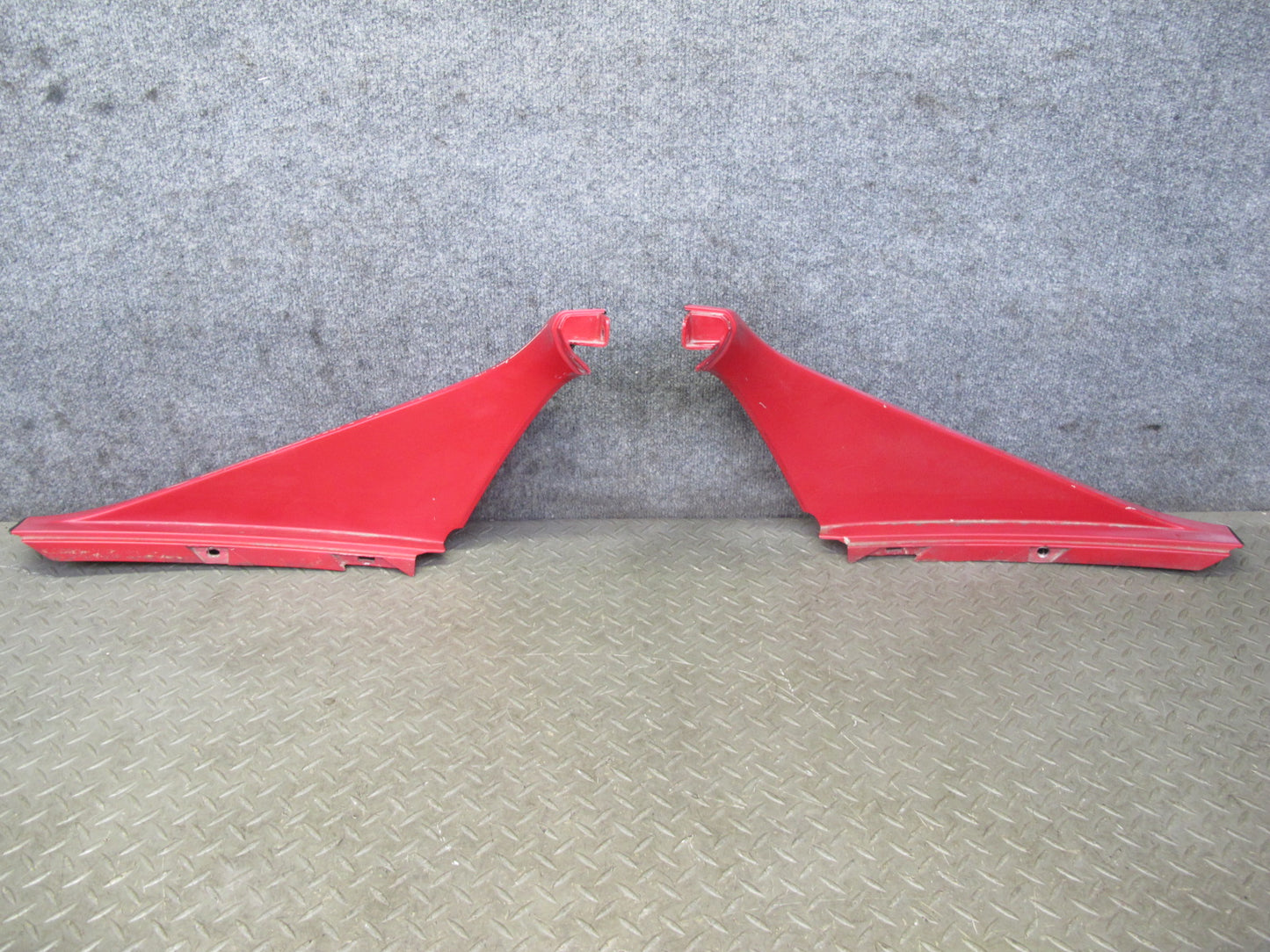 93-97 Honda DEL SOL Rear Left Right Targa TOP Pillar Trim Molding Panel RED OEM
