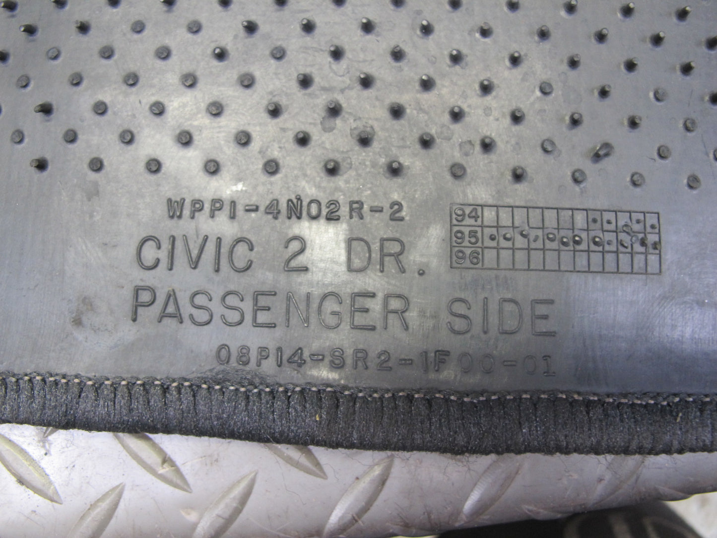 93-97 Honda DEL SOL EH6 Set of 2 Front Left & Right Carpet Floor MAT OEM