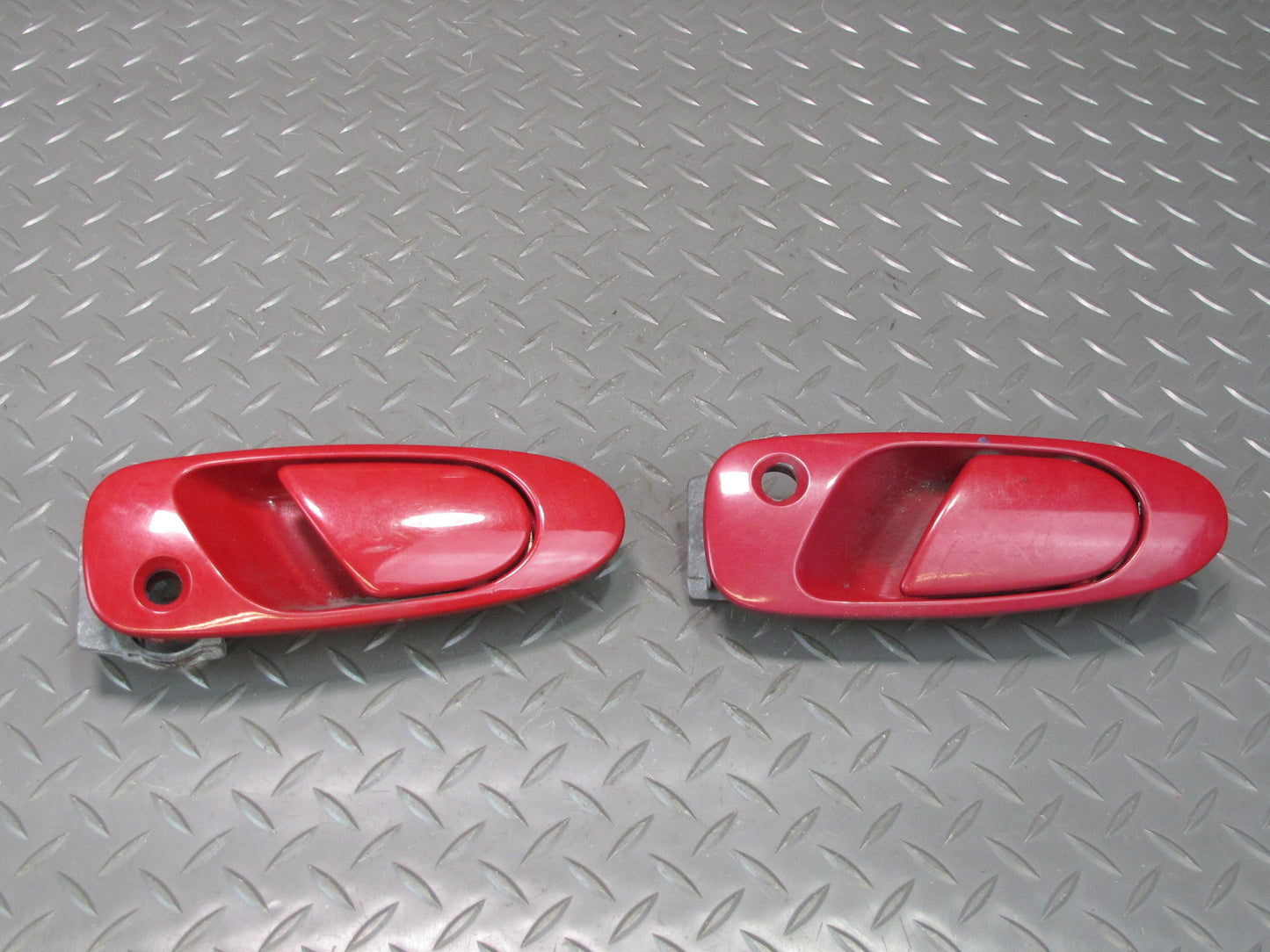 95-97 Honda DEL SOL EH6 Left & Right Door Exterior Handle Set Milano RED OEM