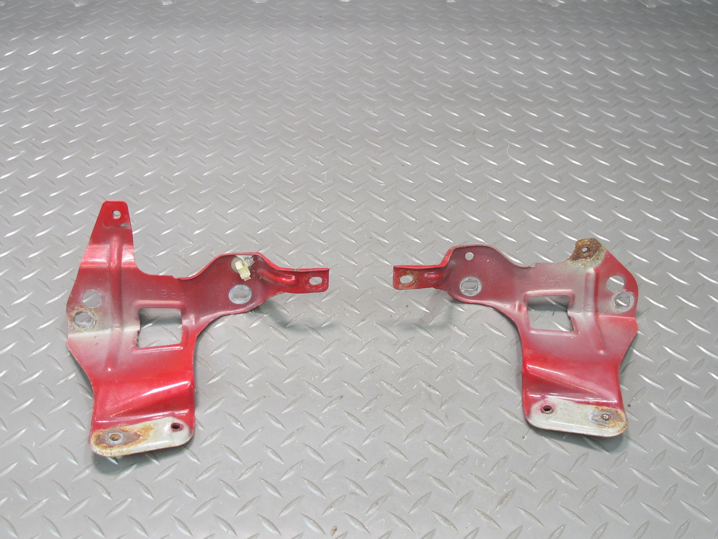 93-97 Honda DEL SOL EH6 Front Left & Right Fender Mount Bracket Set RED OEM