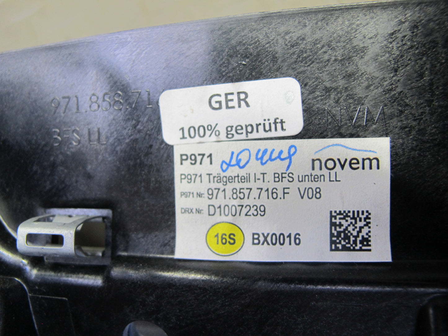 17-21 Porsche Panamera 971 Dash Front Right A/C Air Vent Grille w Trim