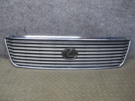 98-00 Lexus UCF20L LS400 Front Upper Hood Chrome Grille w Emblem OEM
