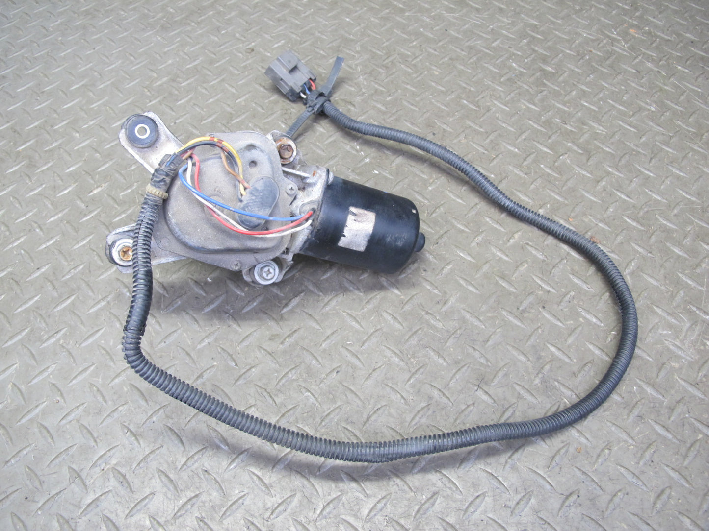 90-96 Nissan Z32 300ZX 2+0 Windshield Wiper Transmission Linkage w Motor OEM