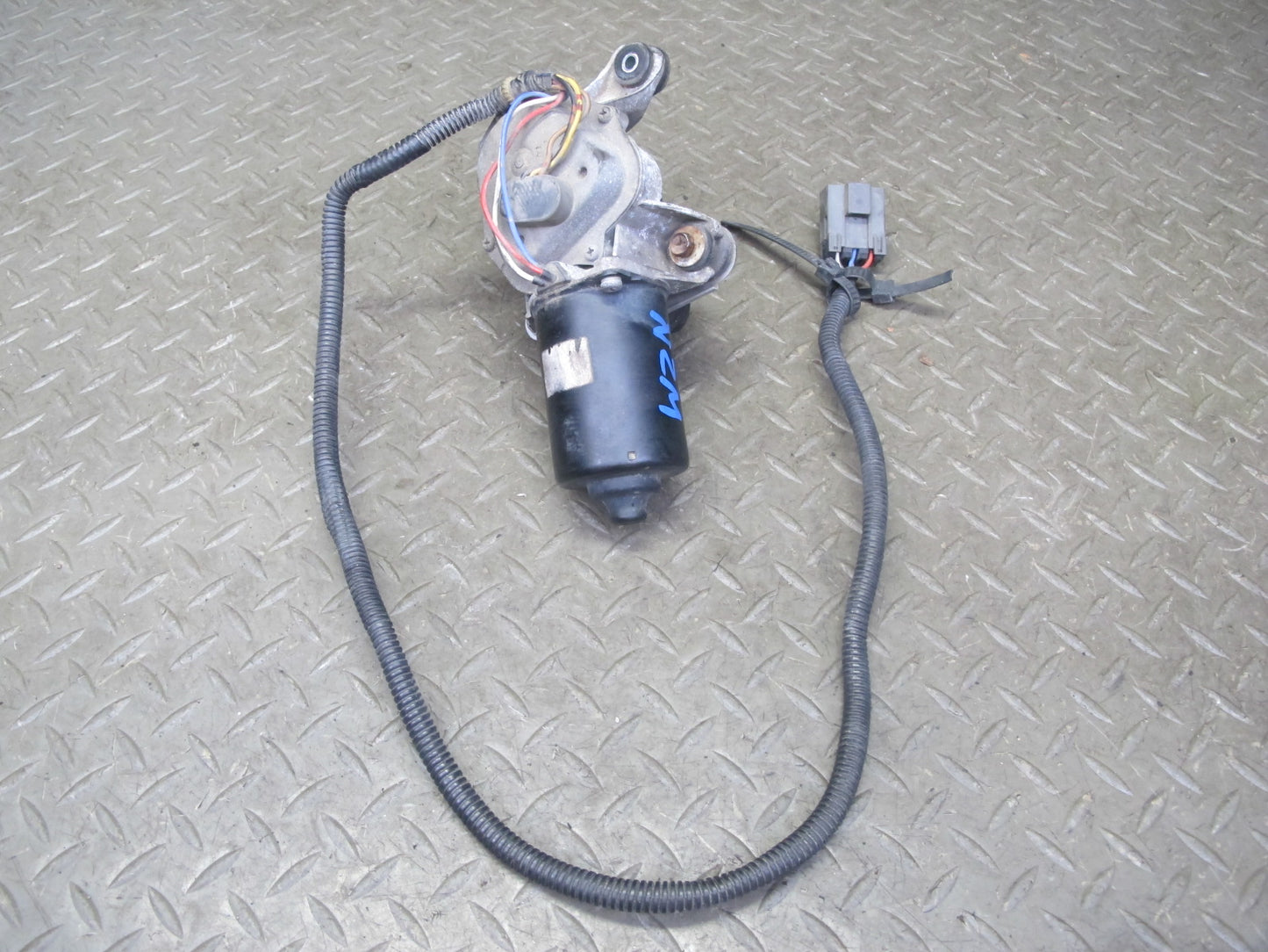 90-96 Nissan Z32 300ZX 2+0 Windshield Wiper Transmission Linkage w Motor OEM