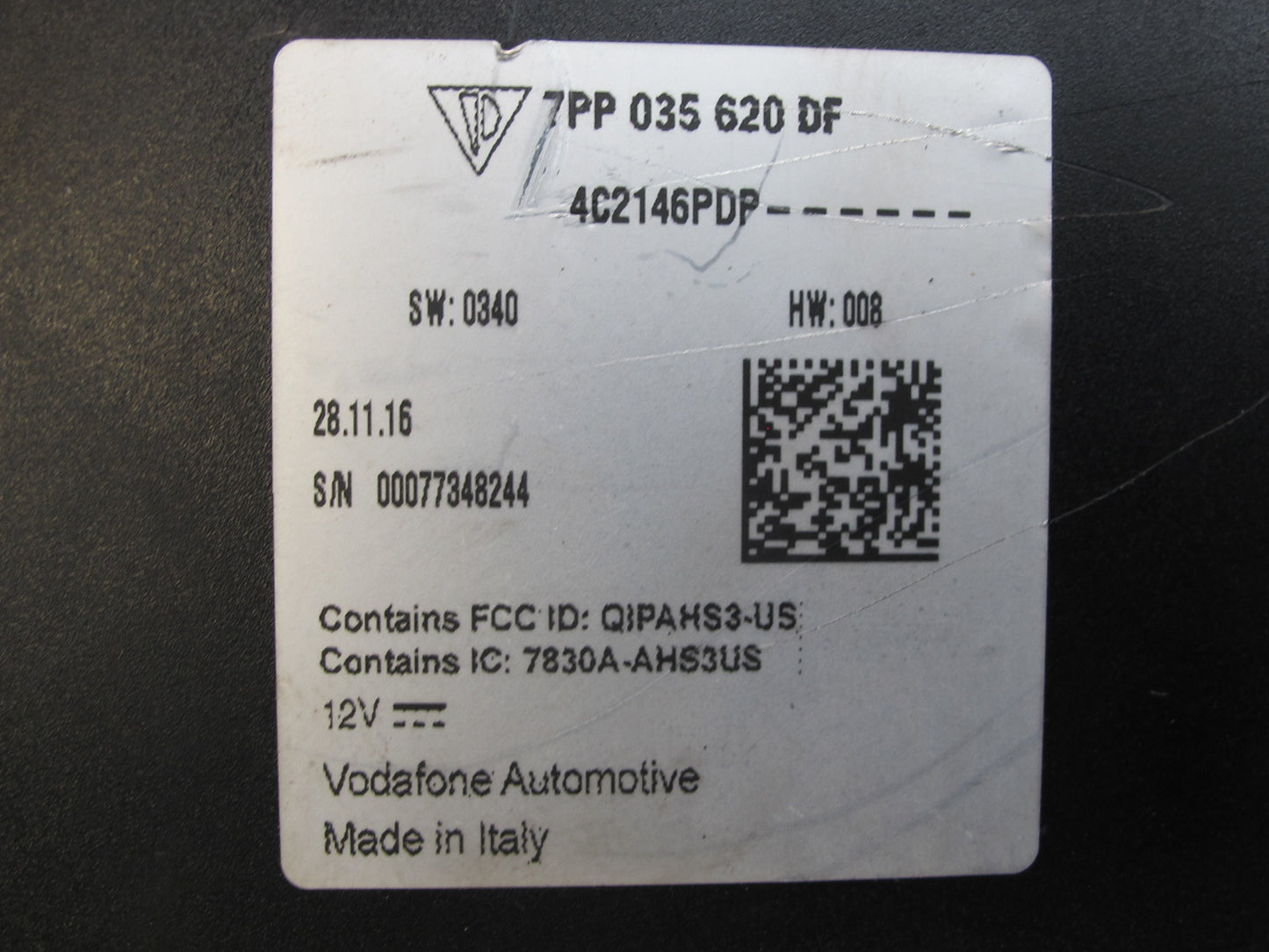 17-18 Porsche Panamera 971 GPS Navigation Control Module 7PP035620DF