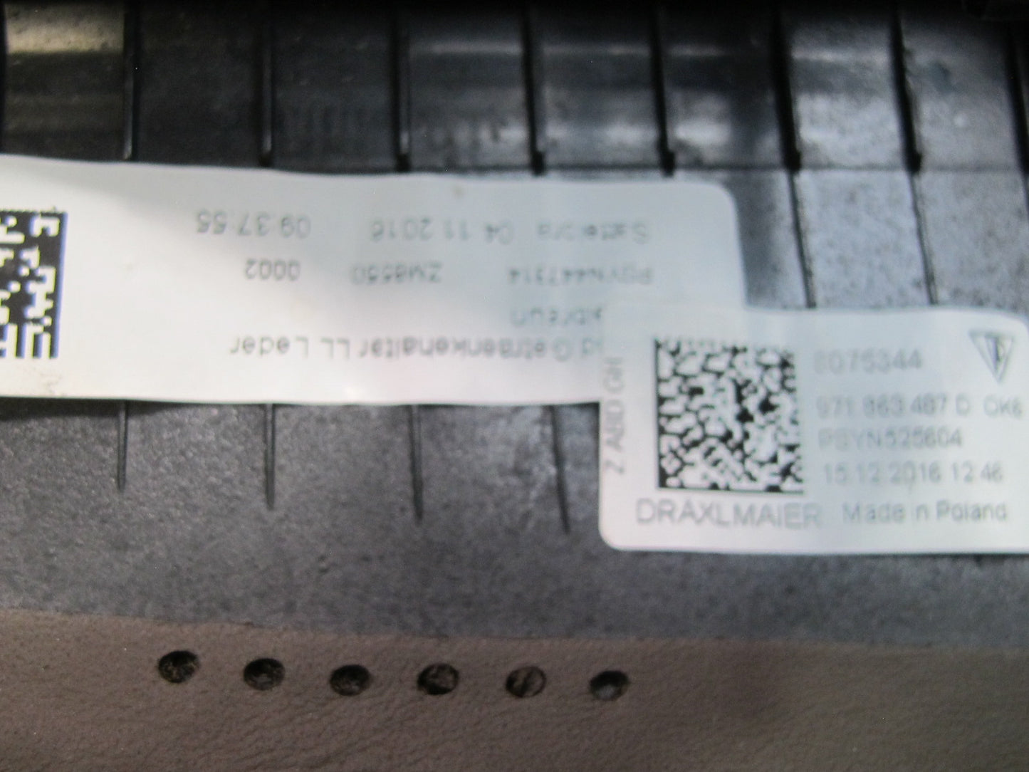 17-23 Porsche Panamera 971 Front Center Console CUP Holder Trim Bezel Panel