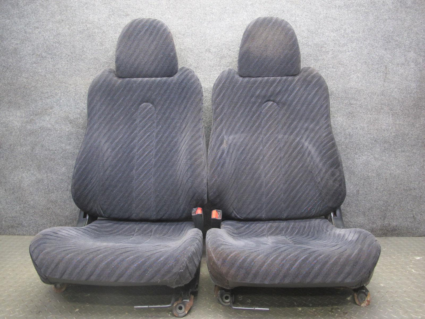 93-97 Honda DEL SOL EH6 Set of 2 Front Left & Right Cloth Seat OEM