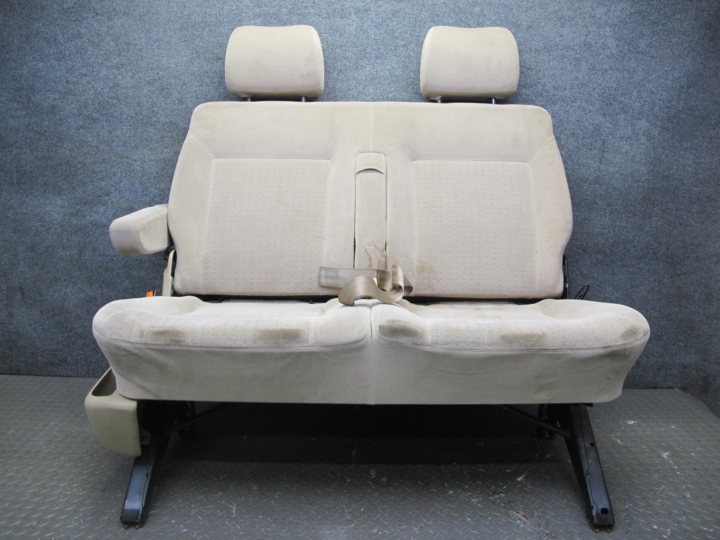 01-03 VW Eurovan T4 Rear 2ND Second ROW Cloth Seat Beige OEM