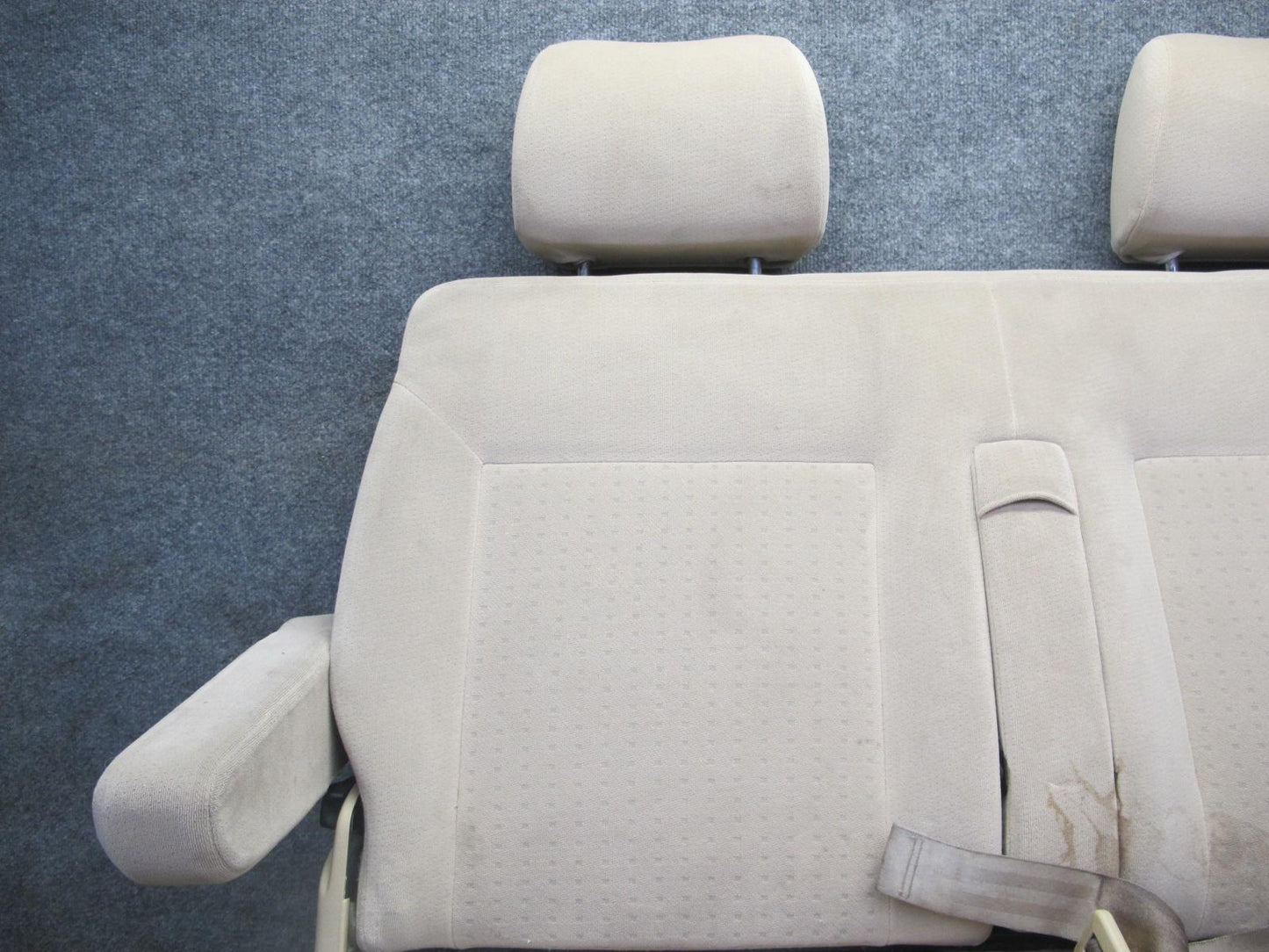 01-03 VW Eurovan T4 Rear 2ND Second ROW Cloth Seat Beige OEM