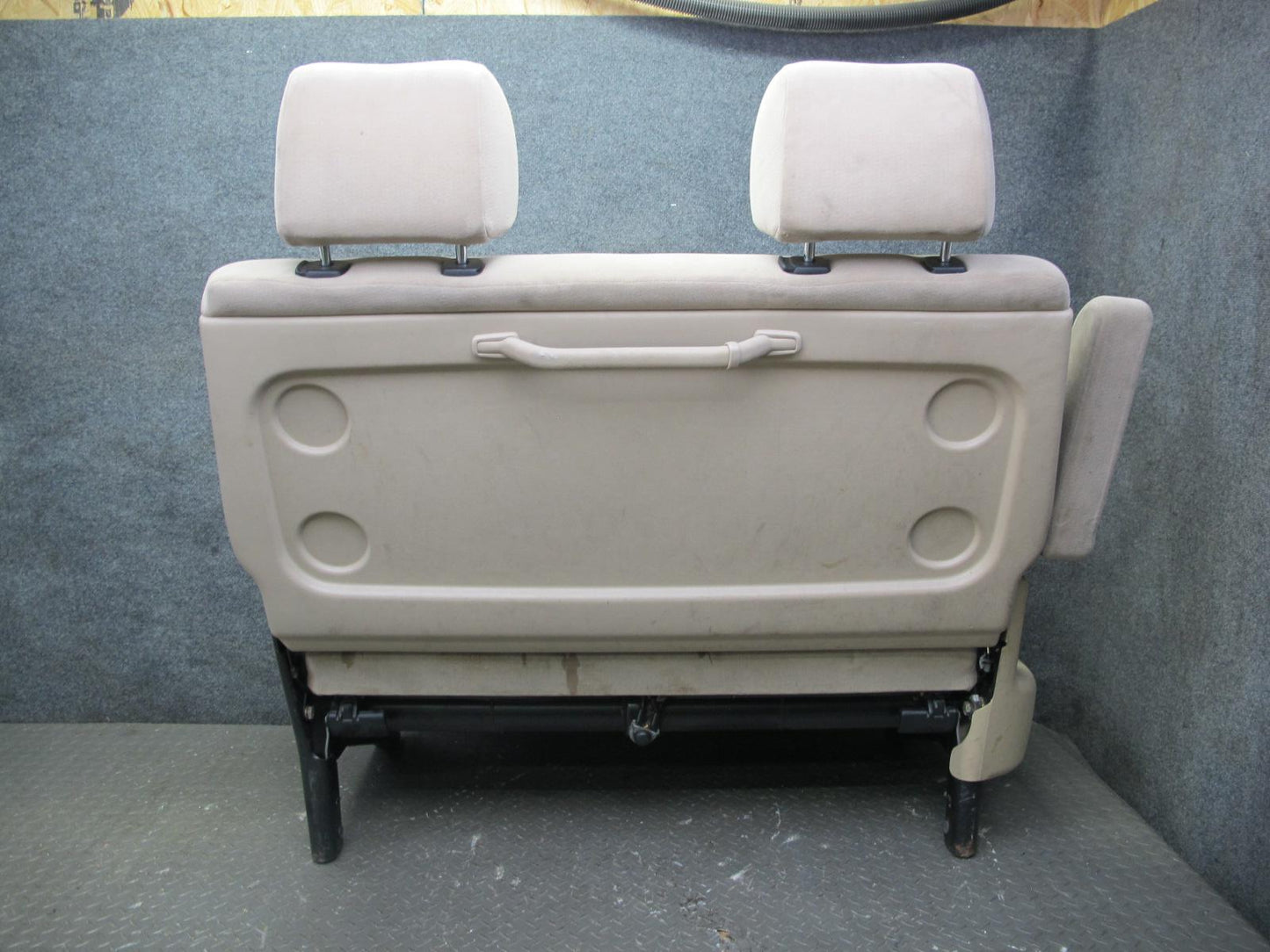 01-03 VW Eurovan T4 Rear 2ND Second ROW Cloth Seat Beige OEM