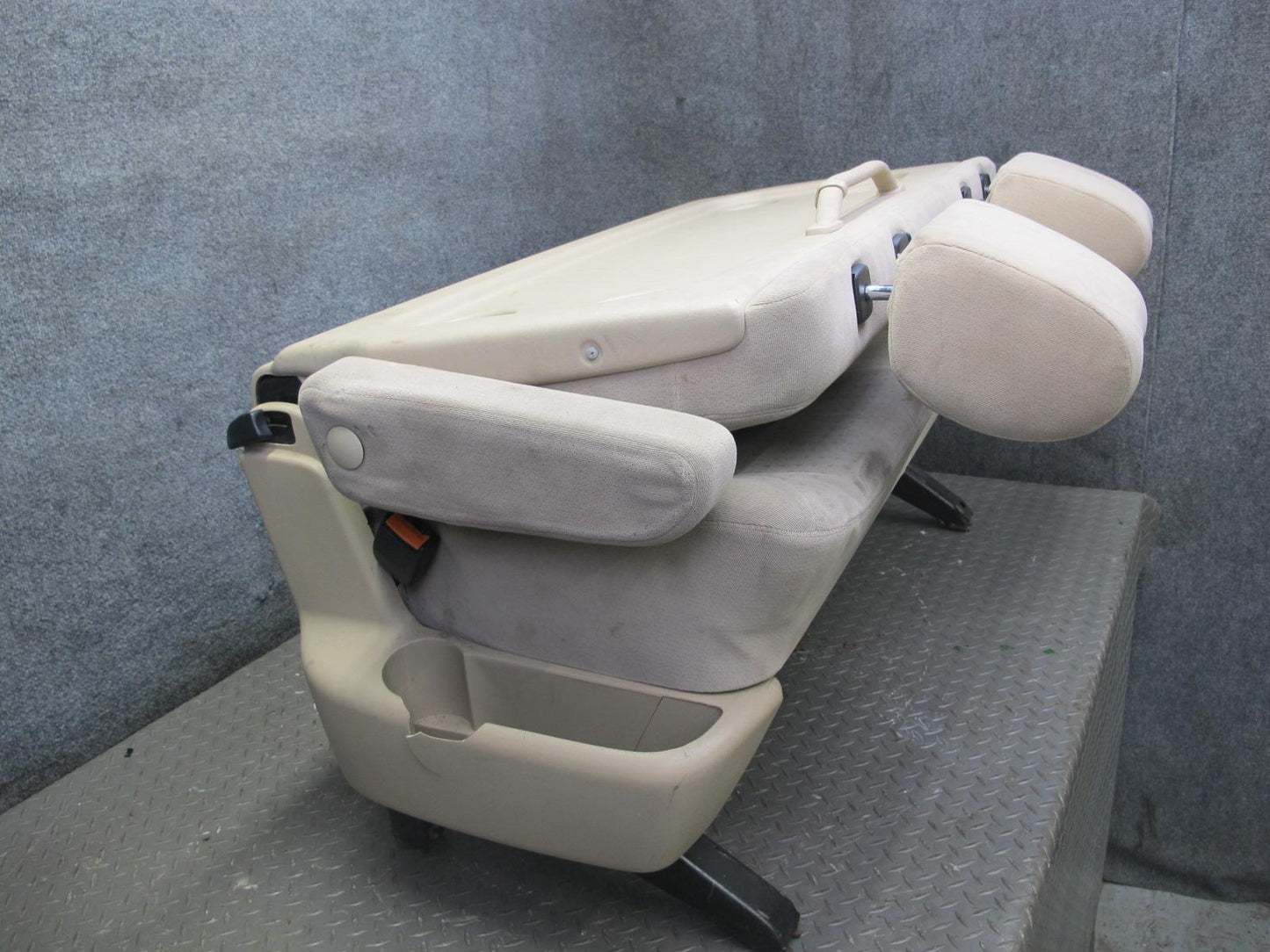 01-03 VW Eurovan T4 Rear 2ND Second ROW Cloth Seat Beige OEM