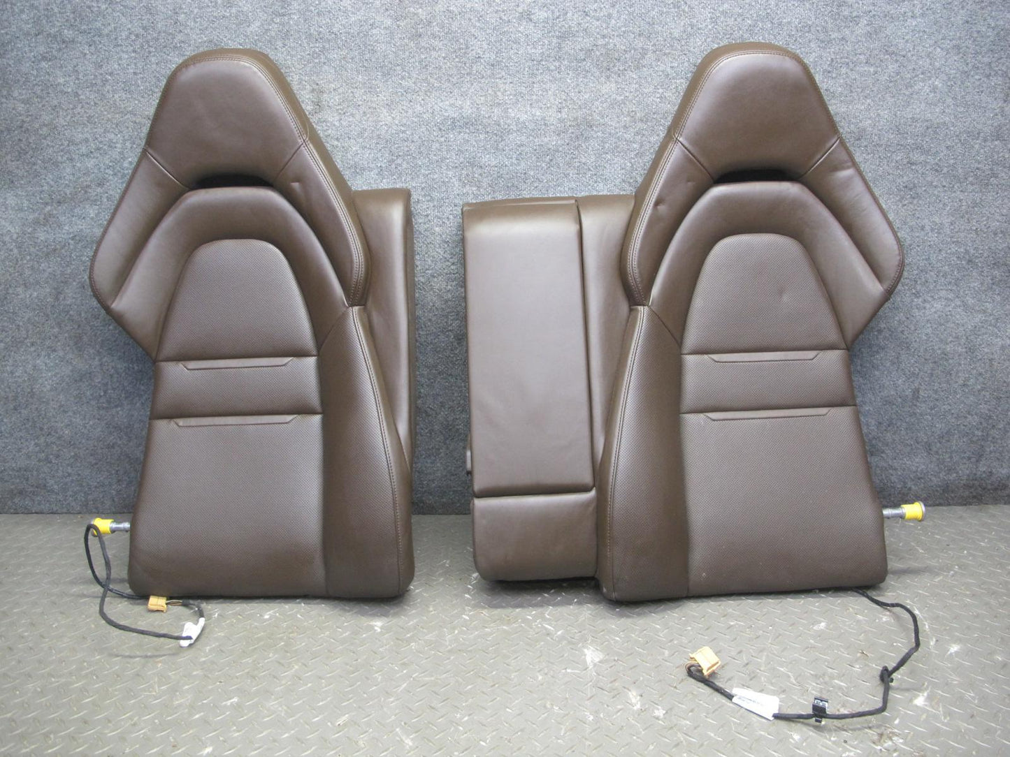 17-23 Porsche Panamera 971 Front & Rear Leather Comfort Seat Set Saddle Brown
