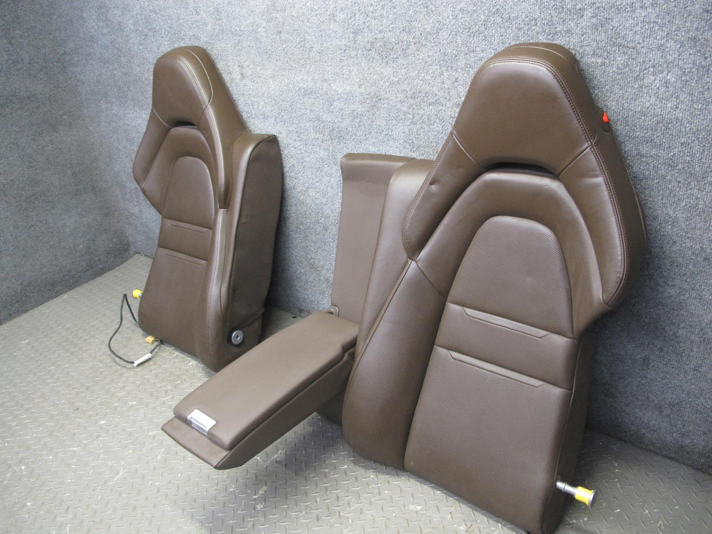 17-23 Porsche Panamera 971 Front & Rear Leather Comfort Seat Set Saddle Brown