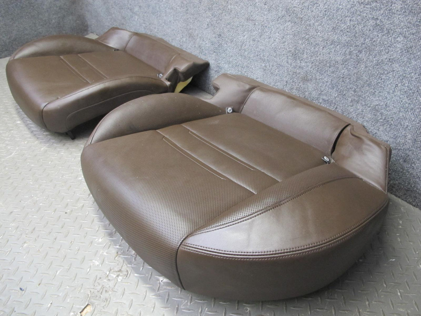 17-23 Porsche Panamera 971 Front & Rear Leather Comfort Seat Set Saddle Brown